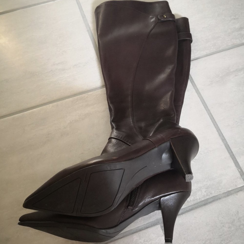 Nine West Brown Heeled Boots